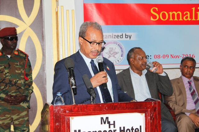 Osman Sahardid Adani, Minister of Information and National Guidance.